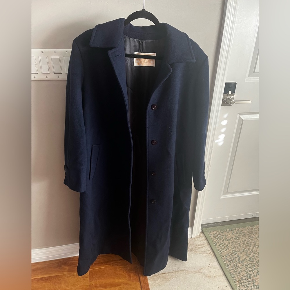 Pendleton trench coat navy